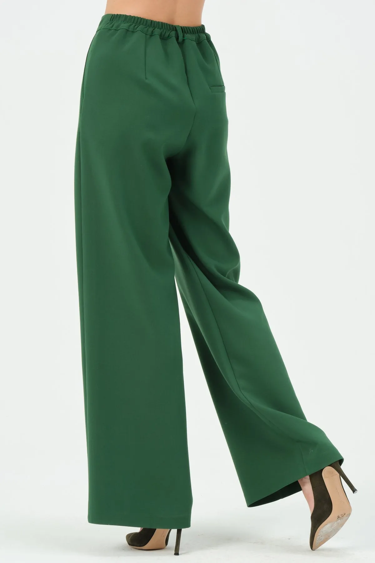 135-Grace Pants Wide Leg Green