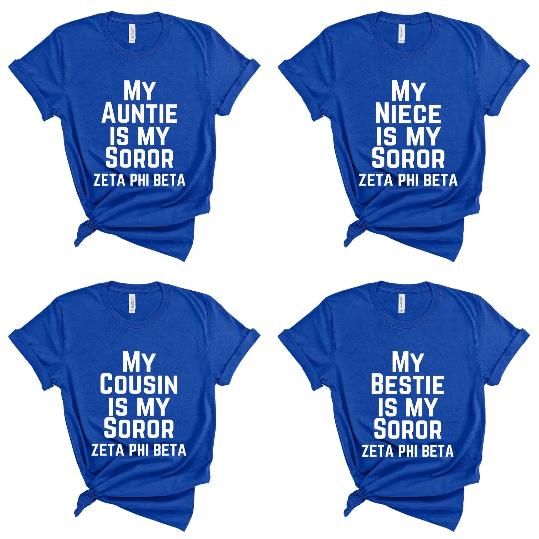 (8 options) Zeta Royal Blue Legacy Soror T-Shirts