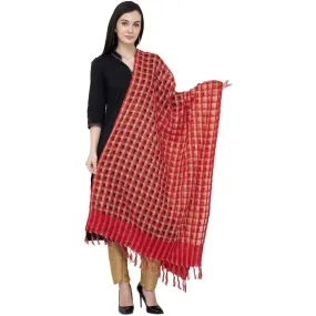 A R Silk Golder Box Regular Dupatta Color Red Dupatta or Chunni