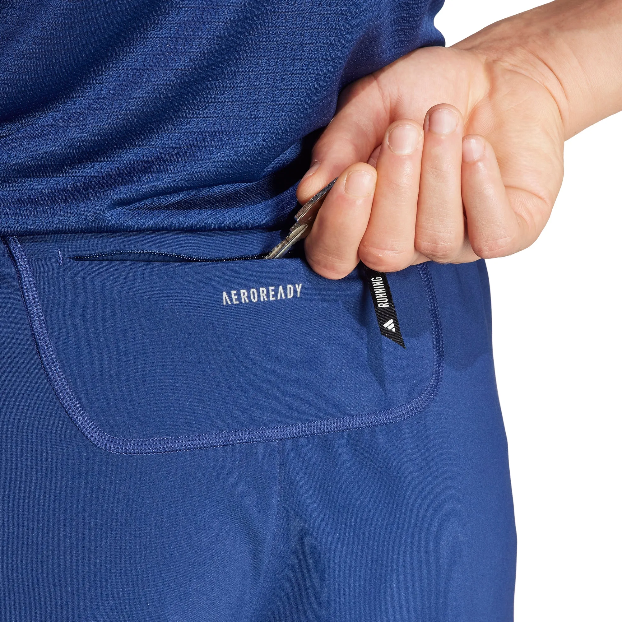 adidas Own The Run 7 Inch Mens Running Shorts - Blue