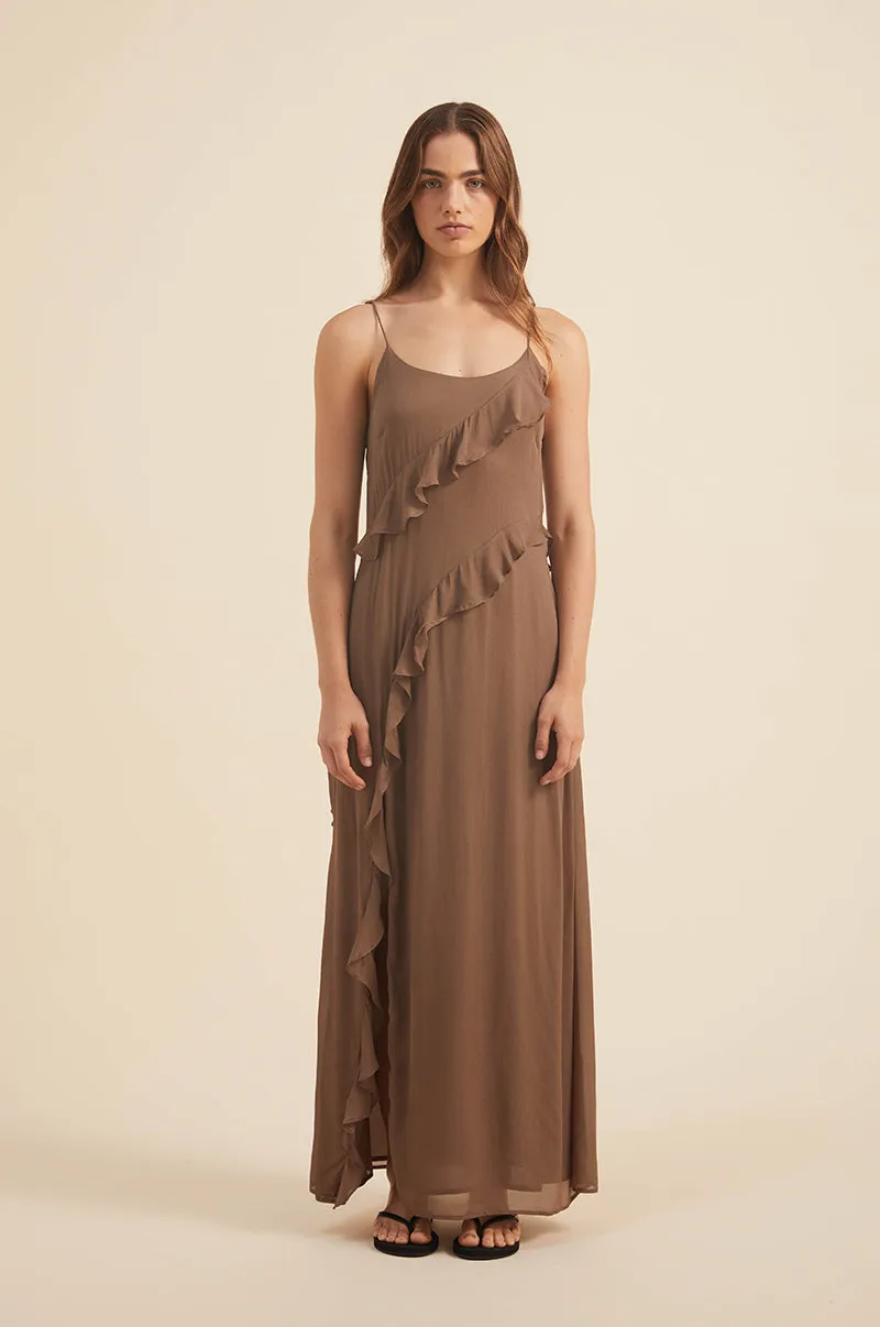 AELIA Maxi Dress - mocha