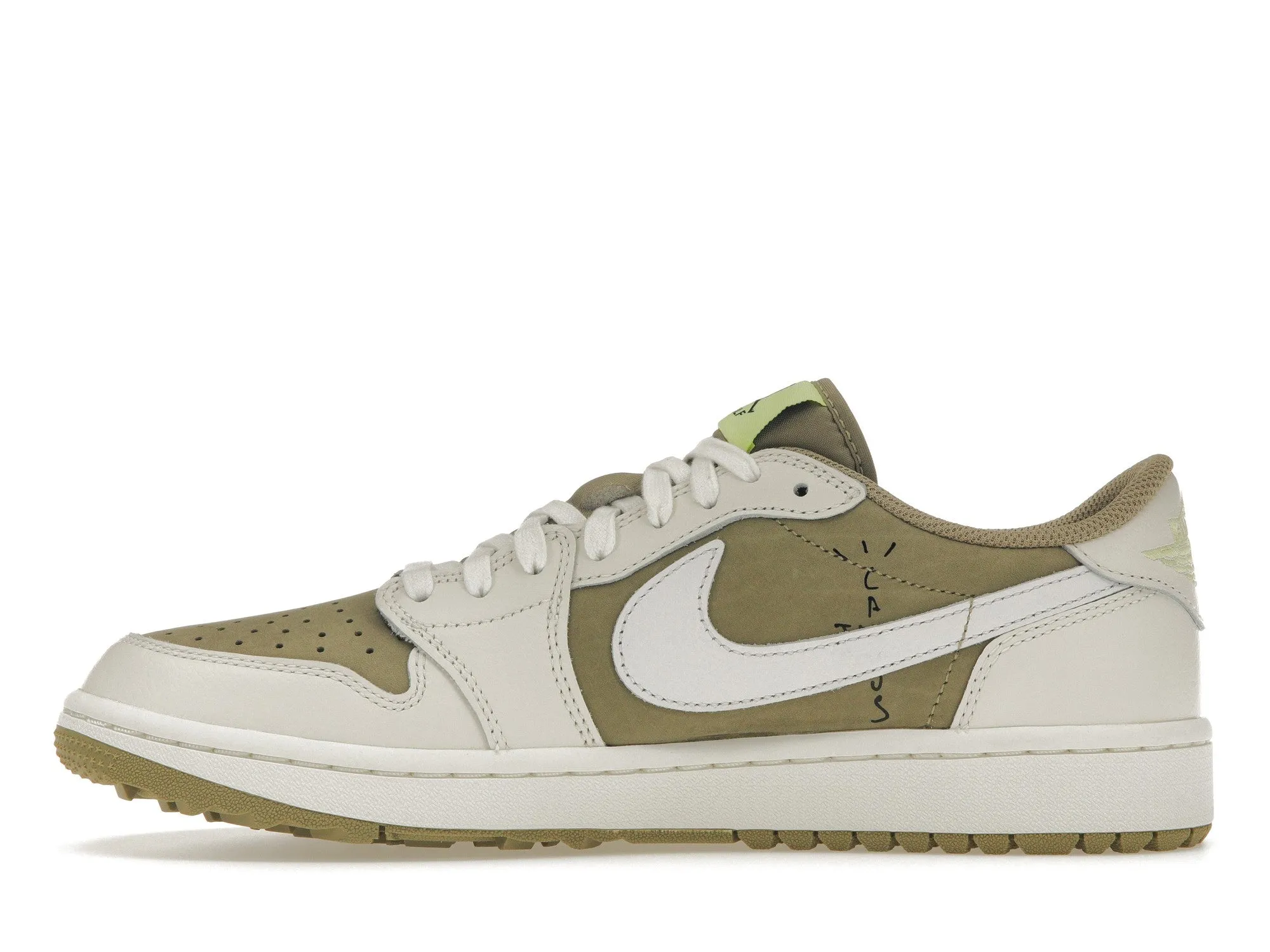 Air Jordan Retro 1 Low Golf Travis Scott Neutral Olive