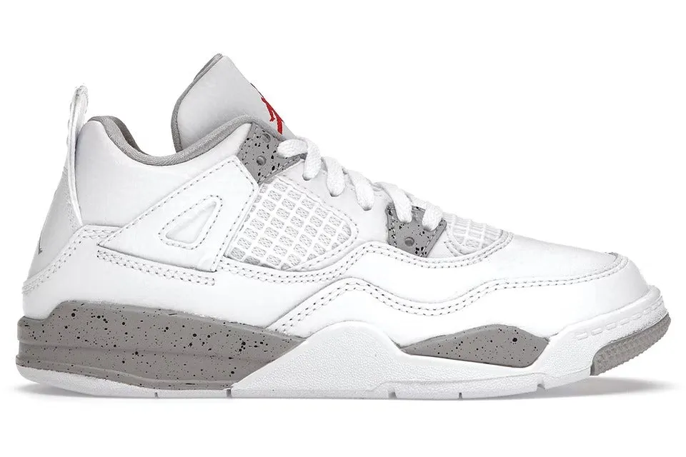 Air Jordan Retro 4 PS 'White Oreo'