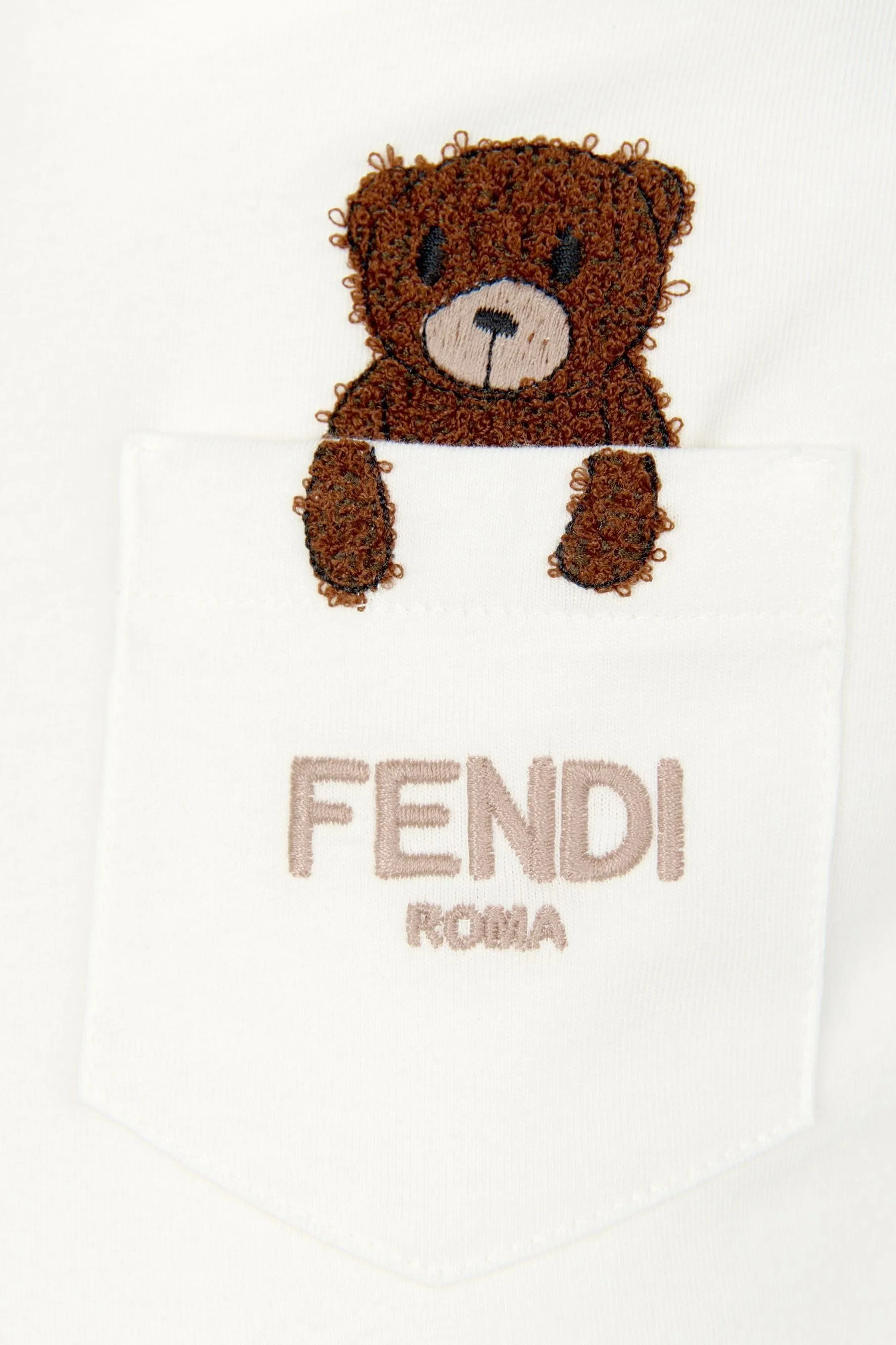 Baby Bear Pocket T-Shirt in White