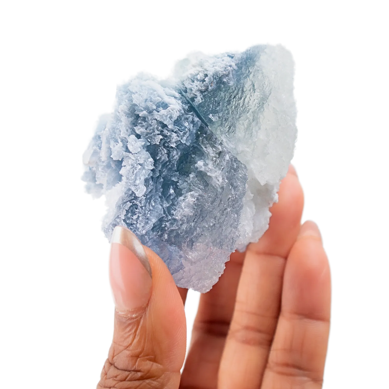 Blue Calcite with Celestite Crystal