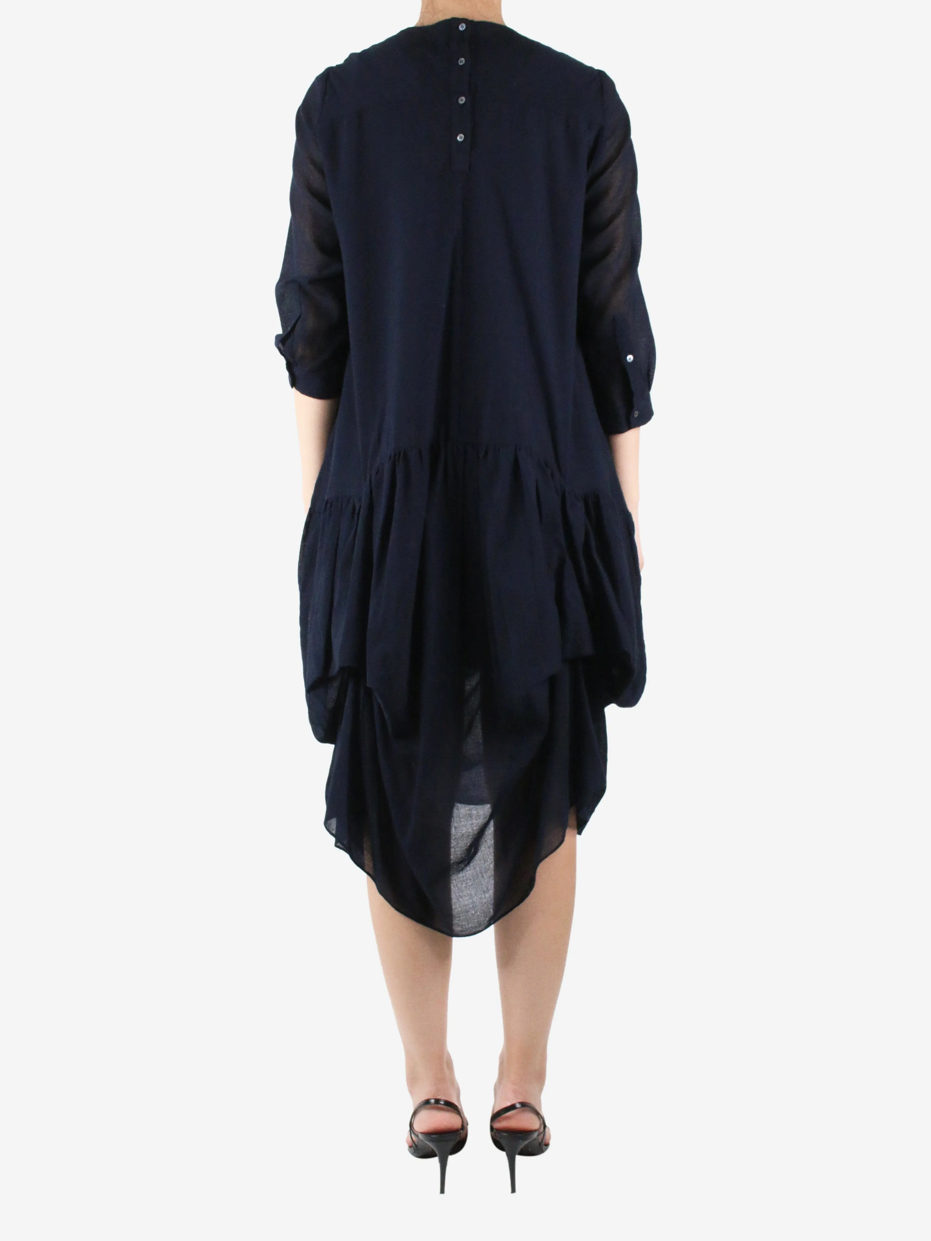 Blue wool blend dress - size M