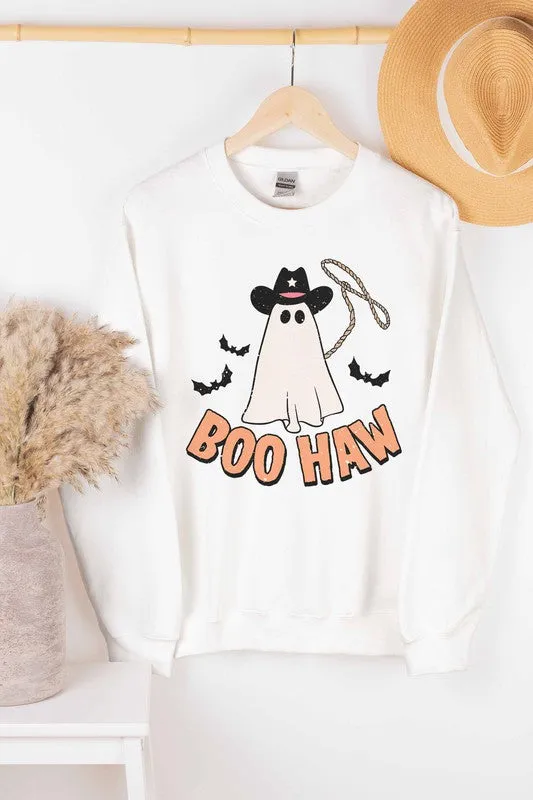 BOO HAW GRAPHIC SWEATSHIRT PLUS SIZE