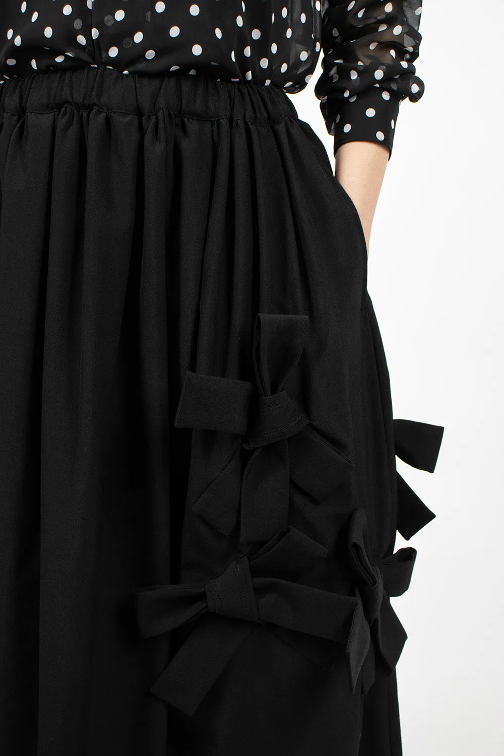 Bow Skirt Black