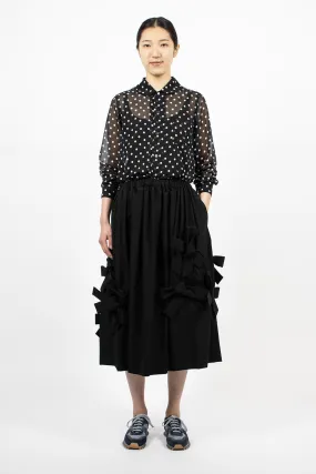 Bow Skirt Black