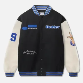 Butter Goods - Blue Note Varsity Jacket - Navy / Cream