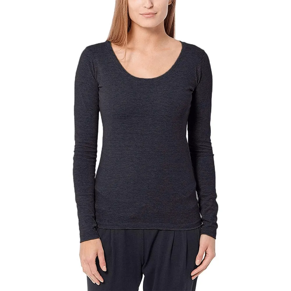 BYD Women's Long-Sleeve Tee: Elegance in 100% BCI Combed Cotton