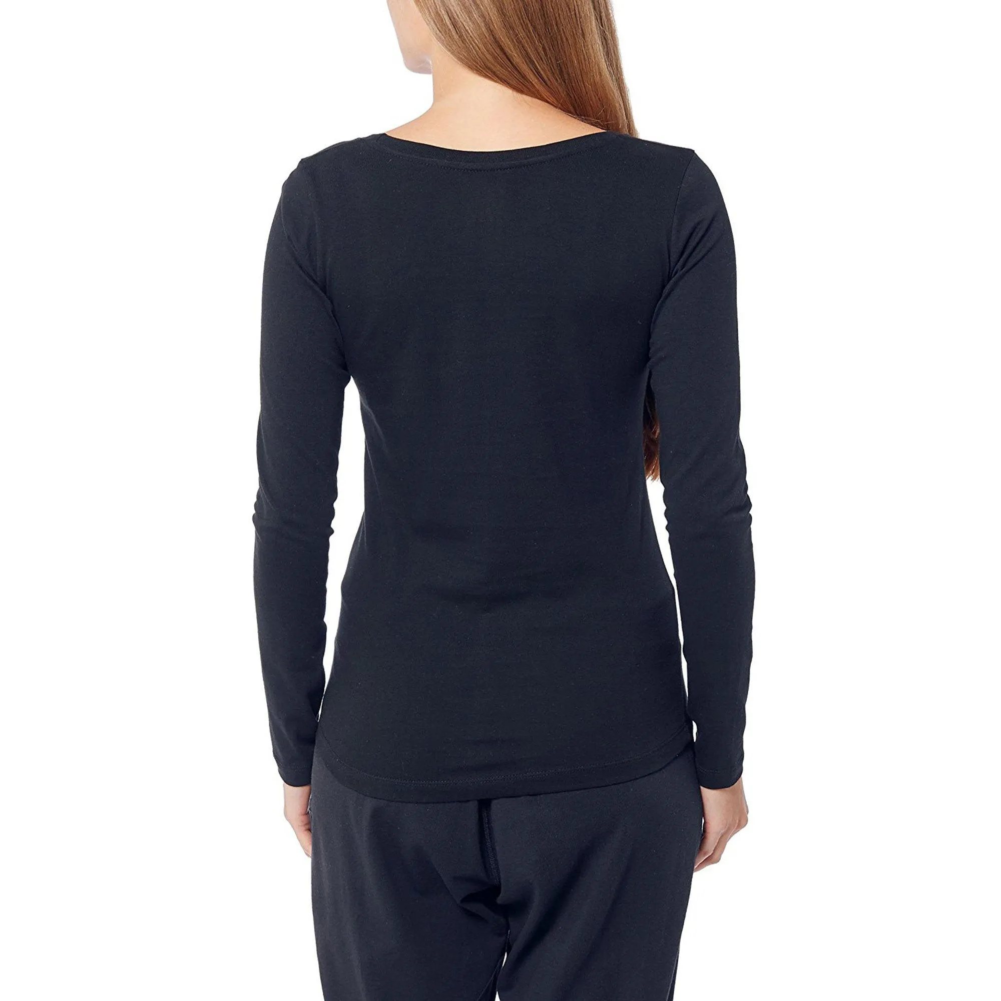 BYD Women's Long-Sleeve Tee: Elegance in 100% BCI Combed Cotton