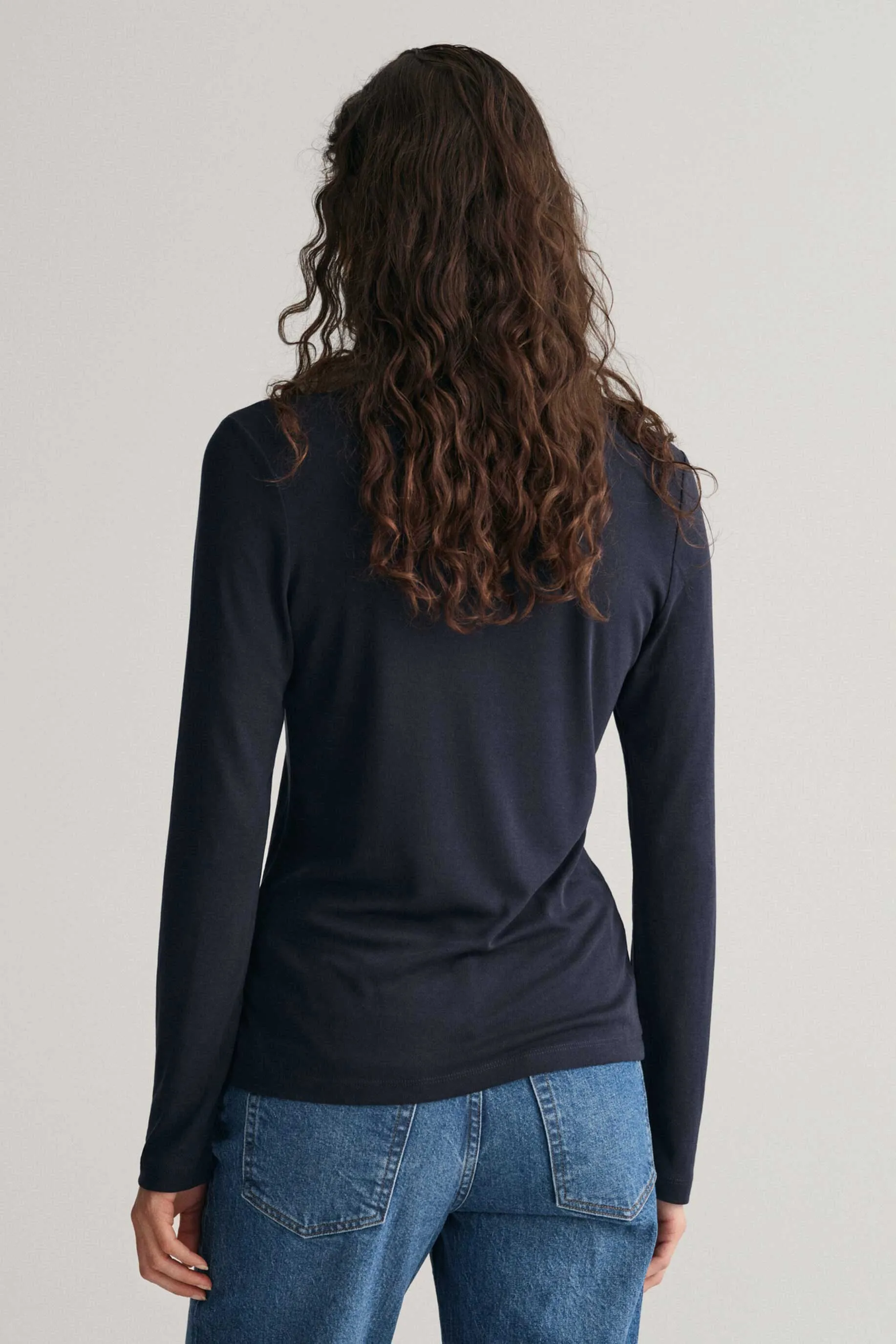 BYD Women's Long-Sleeve Tee: Elegance in 100% BCI Combed Cotton