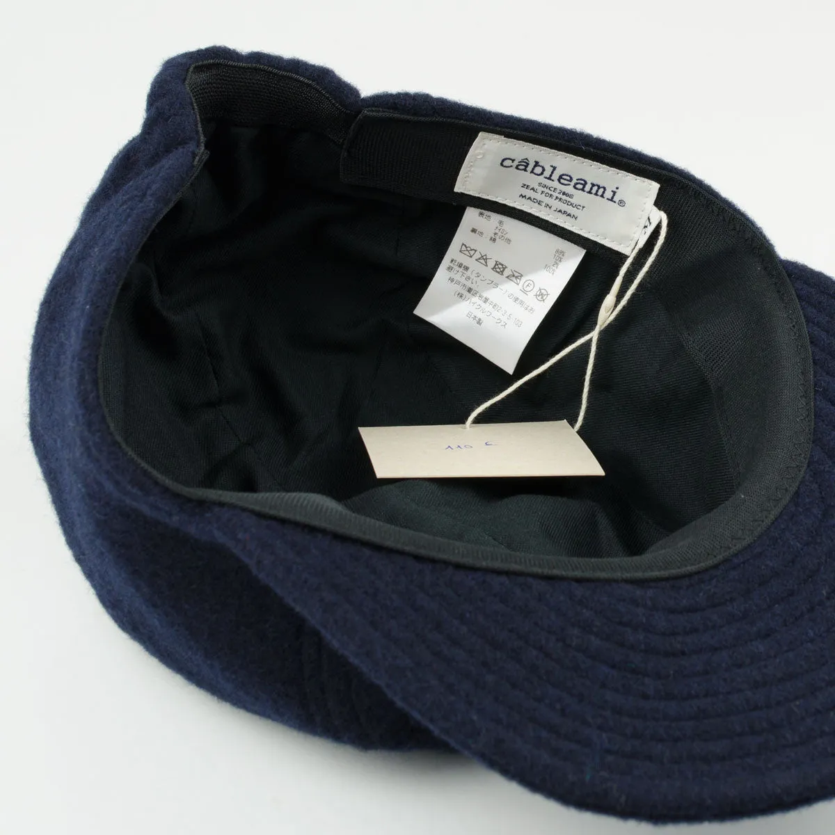 cableami - Wool Flannel Cap - Navy