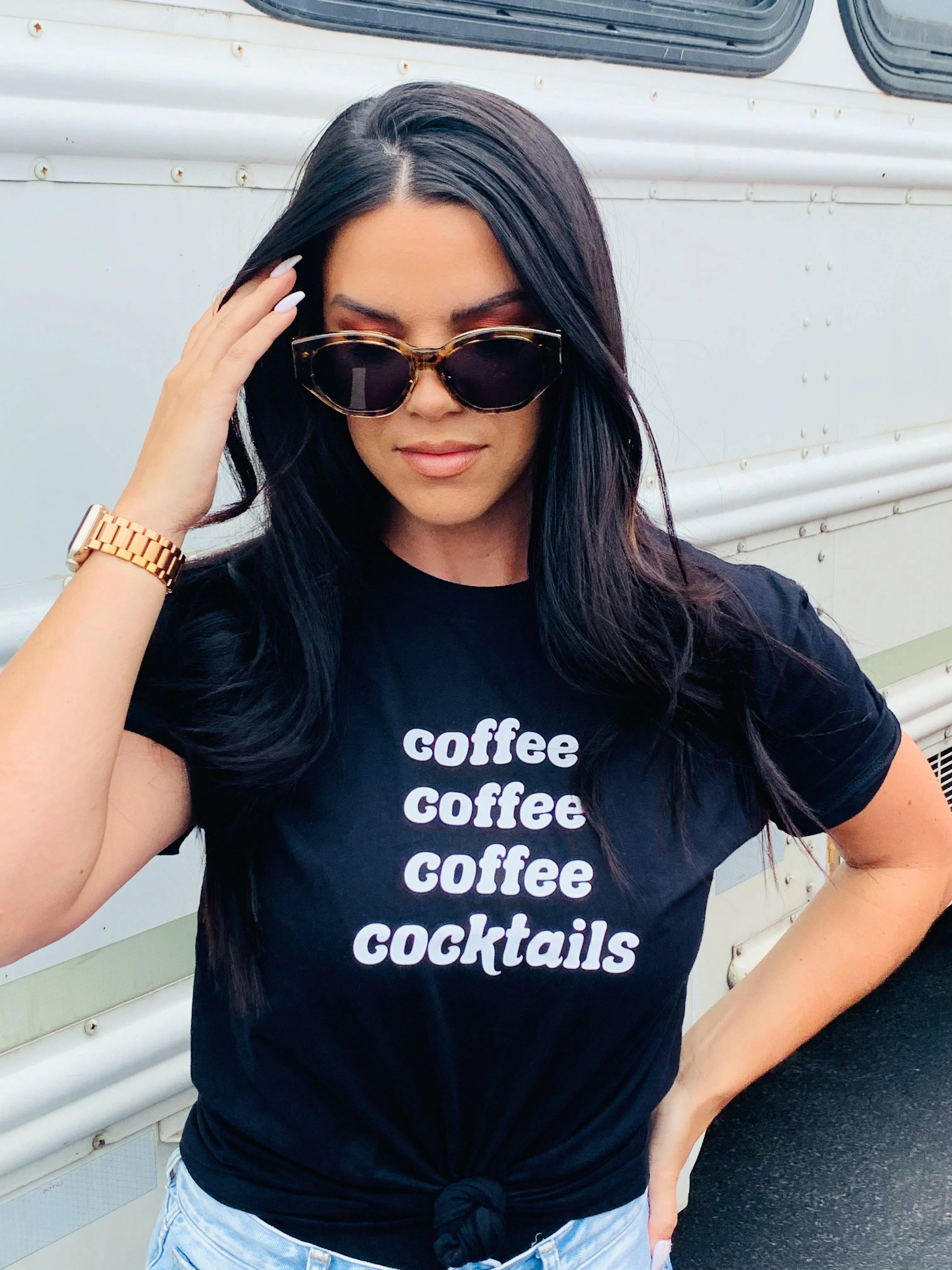 Coffee Until Cocktails Tee