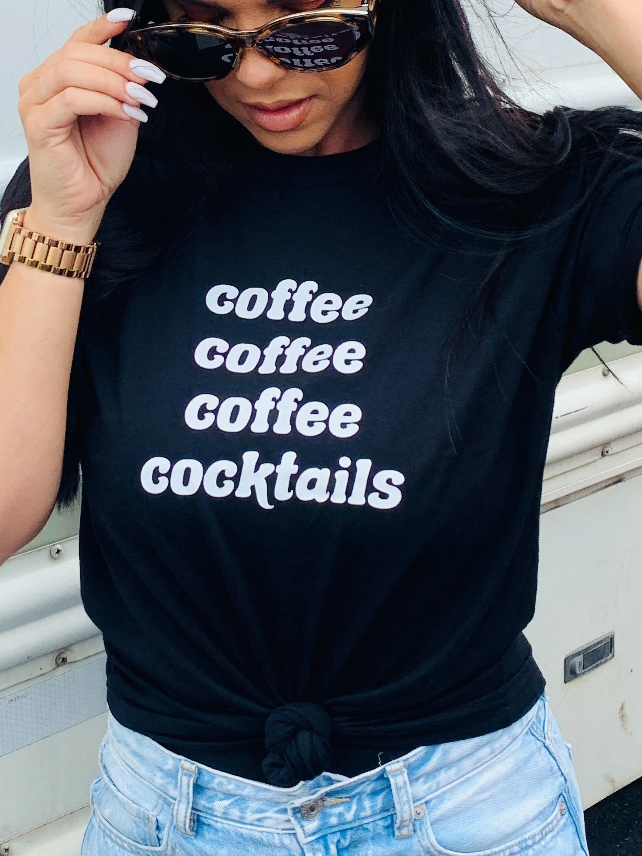 Coffee Until Cocktails Tee