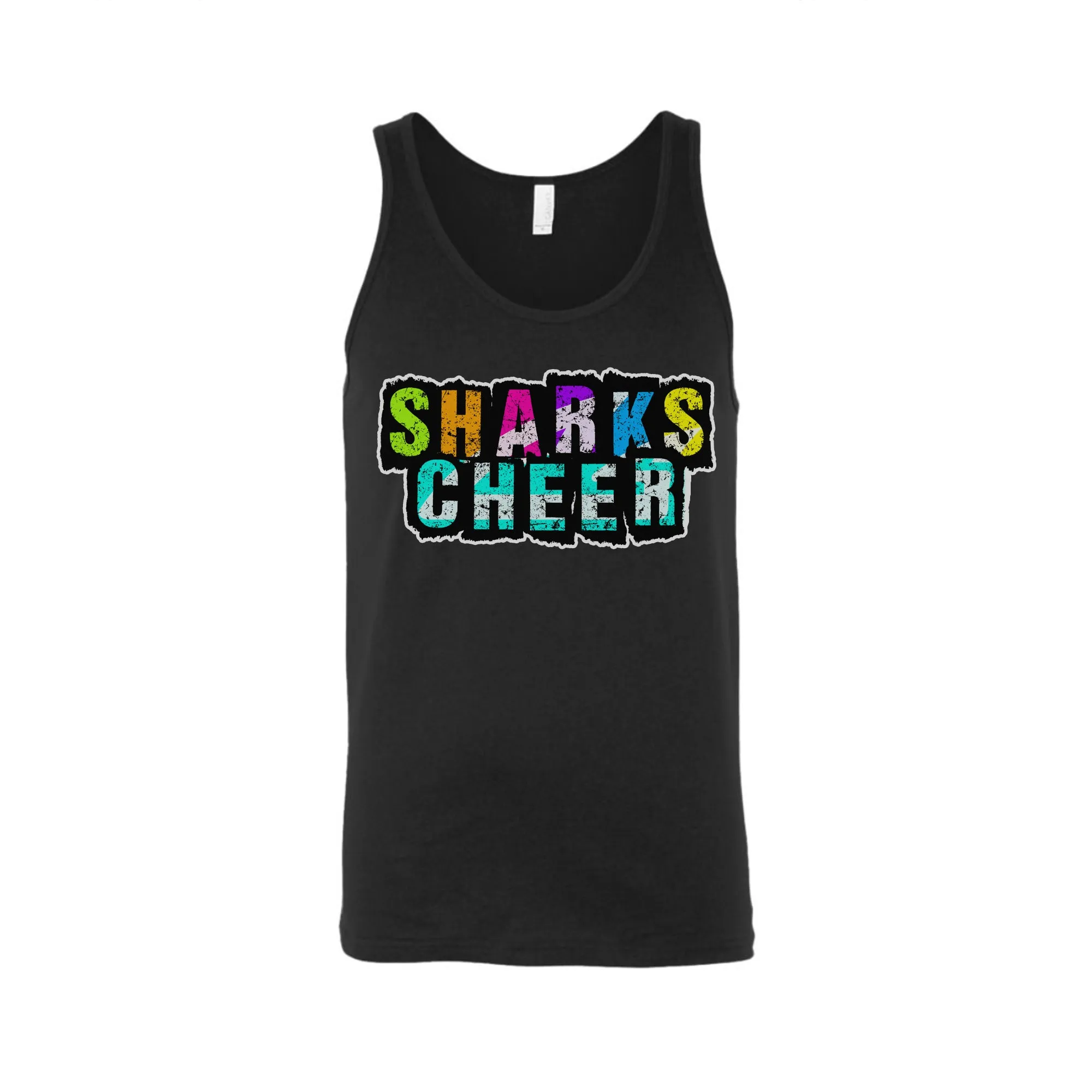 CSS - Rainbow Sharks - Unisex Jersey Tanks