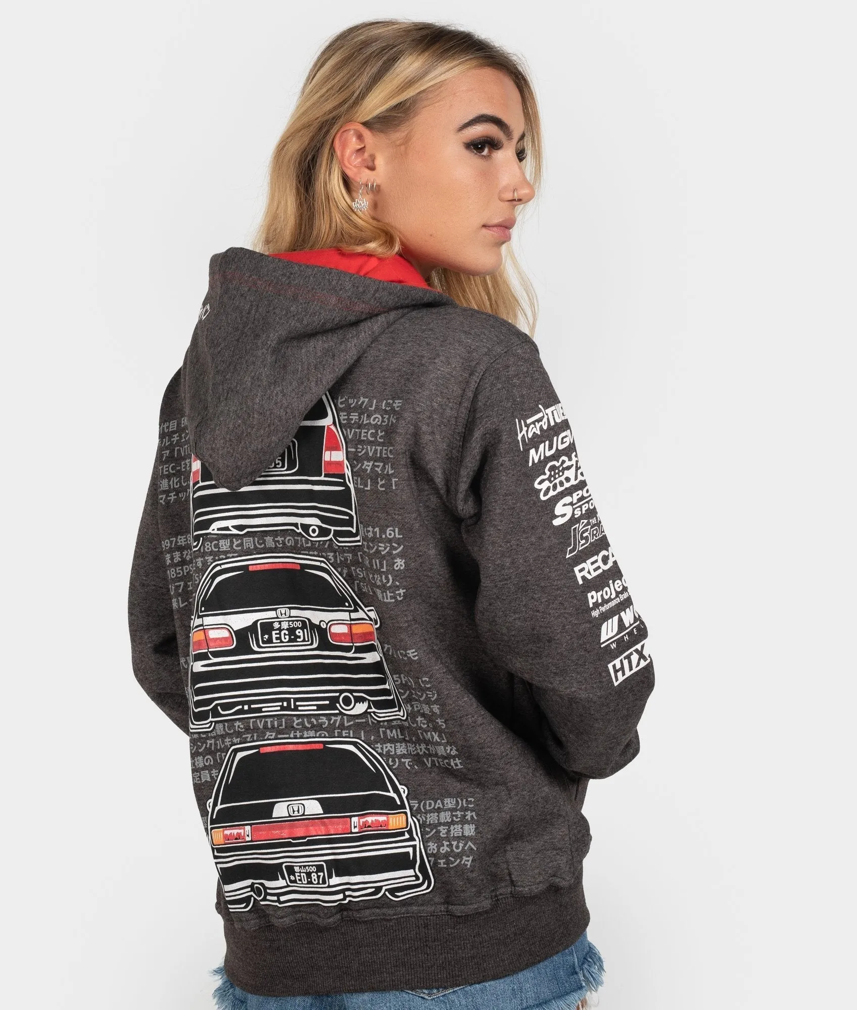 Honda Civic EK, EG, ED Womens Hoodie