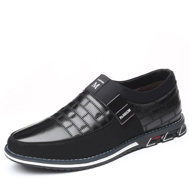 Hot Sale Men's Leather Slip On Shoes