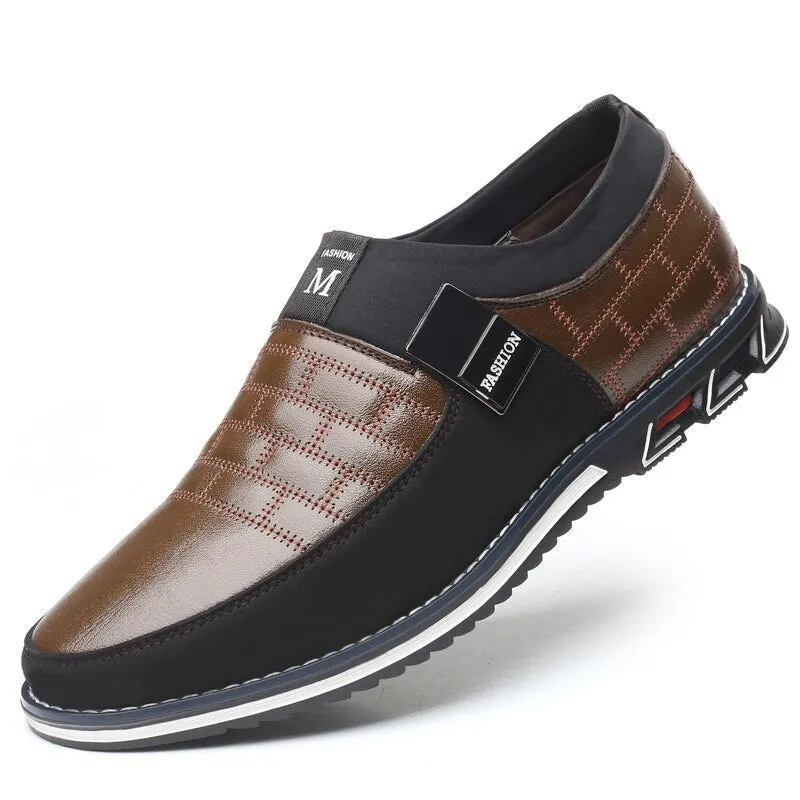 Hot Sale Men's Leather Slip On Shoes