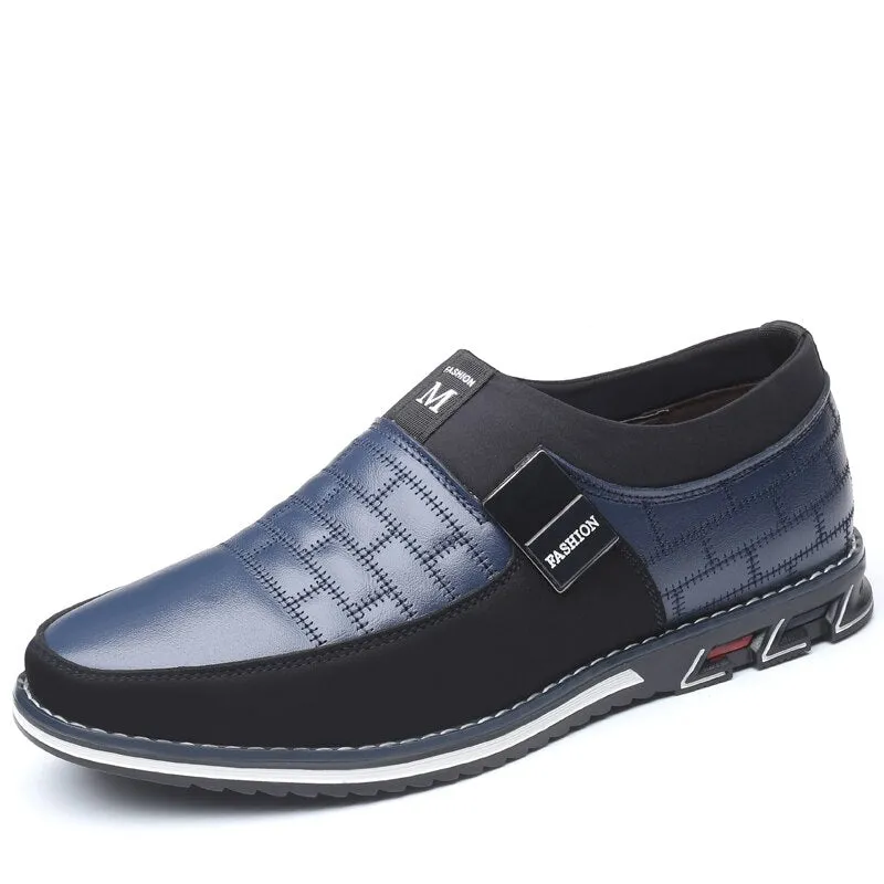 Hot Sale Men's Leather Slip On Shoes