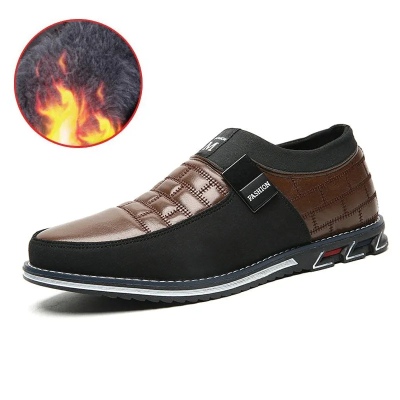 Hot Sale Men's Leather Slip On Shoes