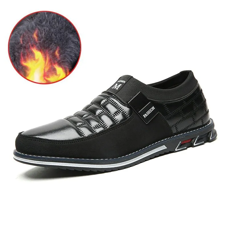 Hot Sale Men's Leather Slip On Shoes