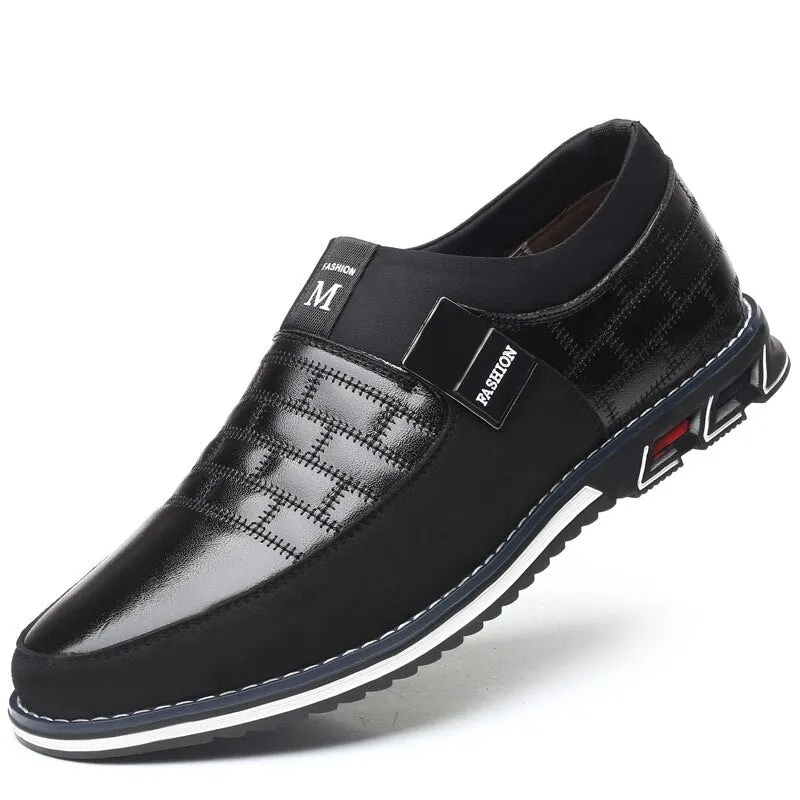 Hot Sale Men's Leather Slip On Shoes