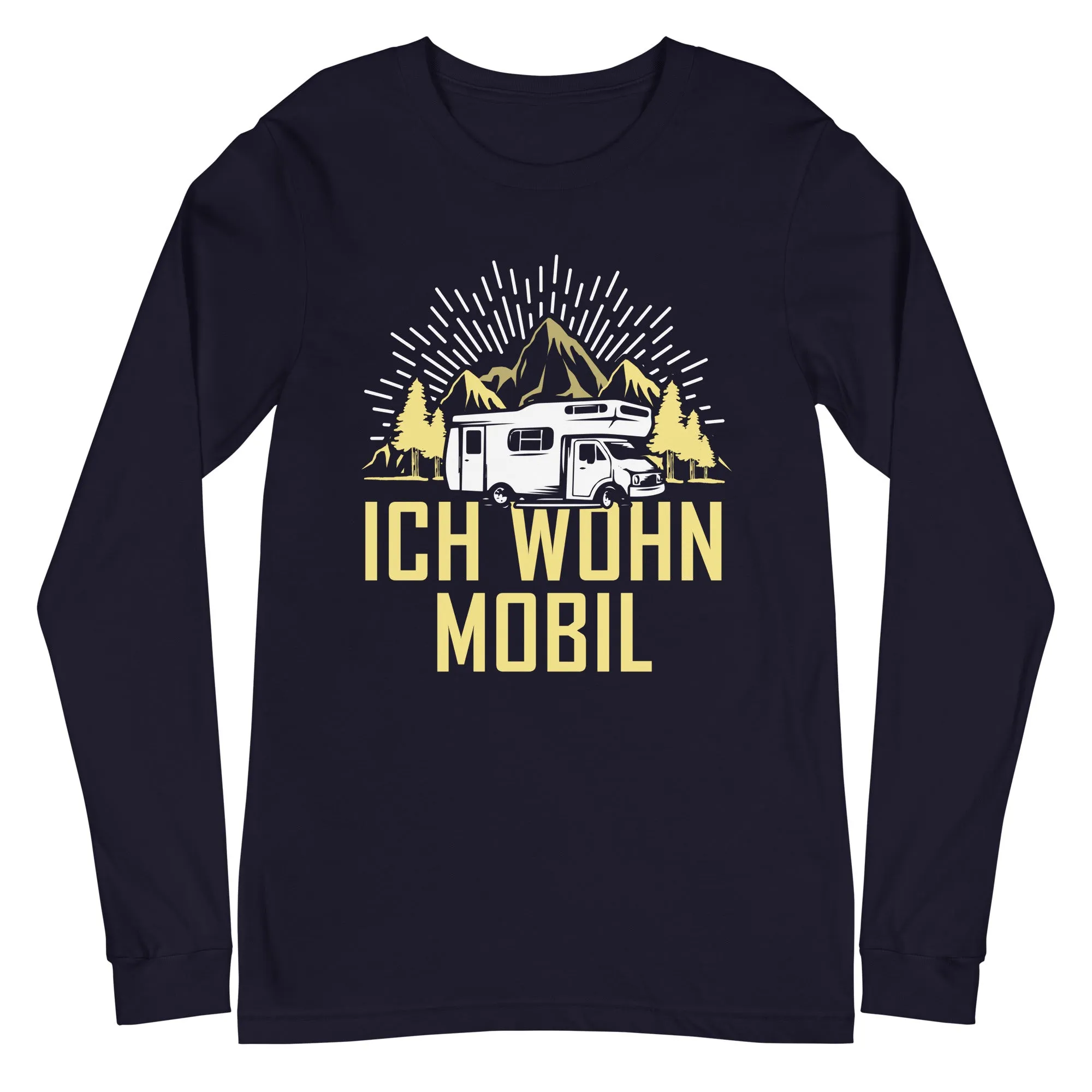 Ich wohn mobil - Longsleeve (Unisex)