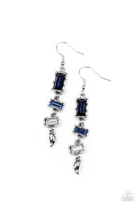 Modern Day Artifact - Blue Paparazzi Earrings