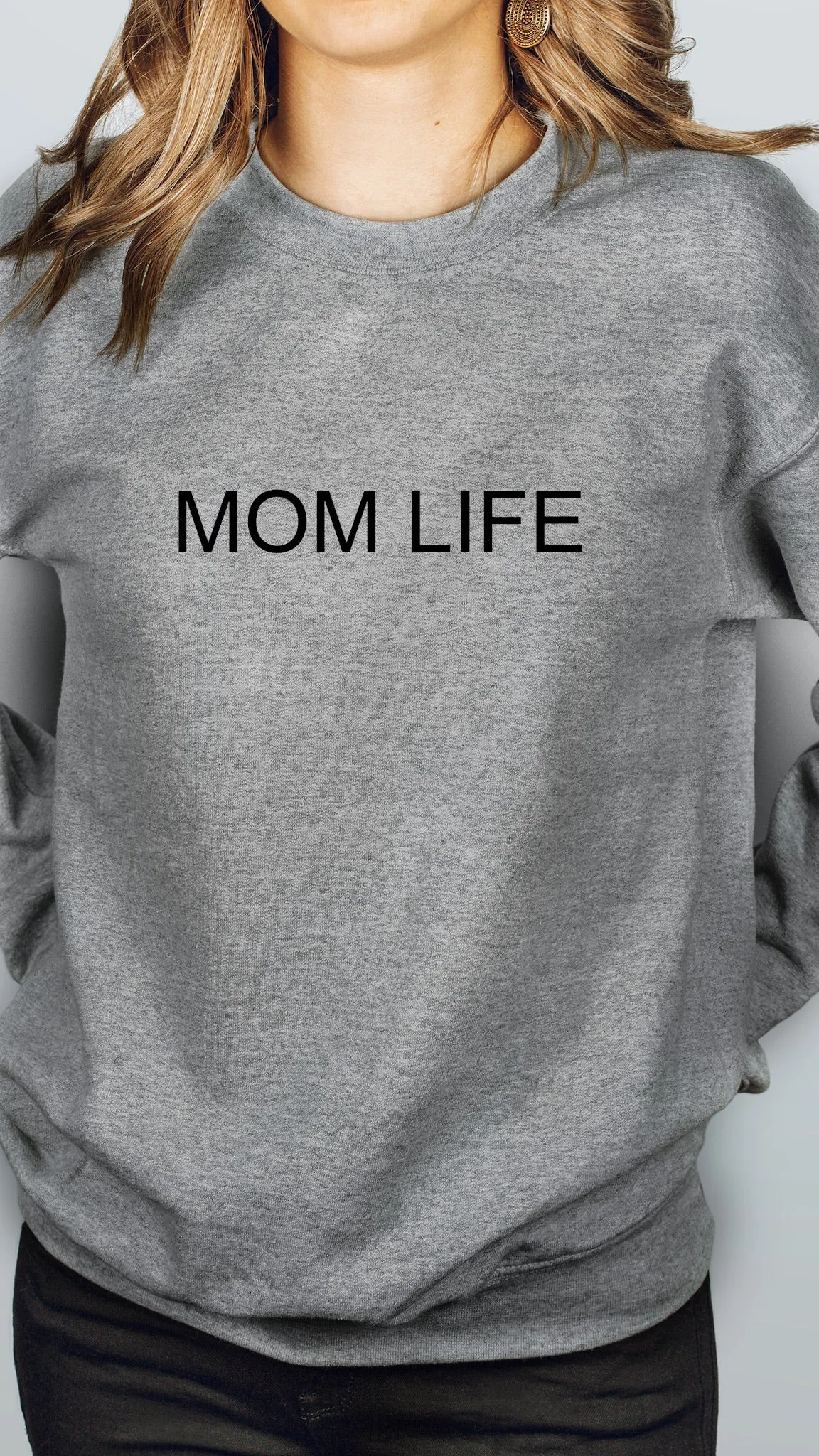 MOM LIFE CREWNECK SWEATER