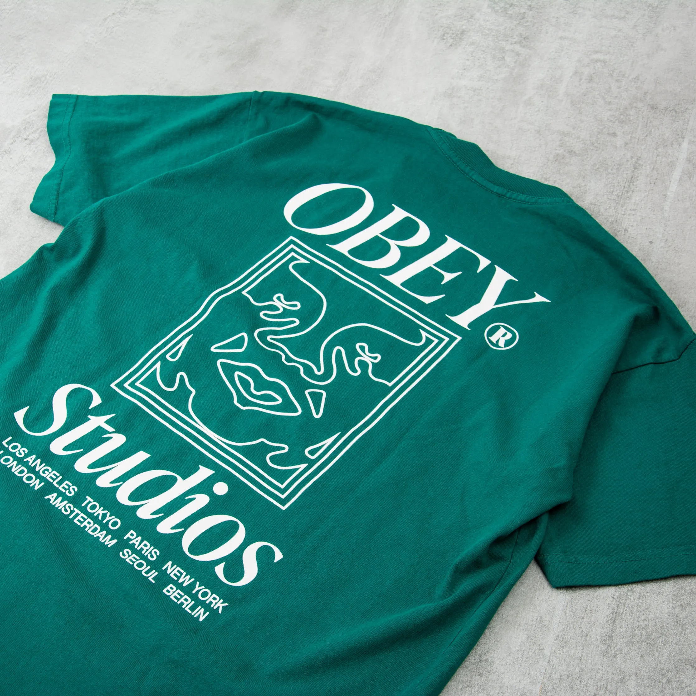 Obey Studios Icon Tee - Adventure Green