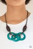 Paparazzi Bahama Drama Blue Necklace