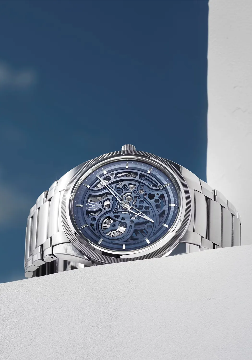 Parmigiani Fleurier Tonda PF Skeleton Platinum Milano Blue