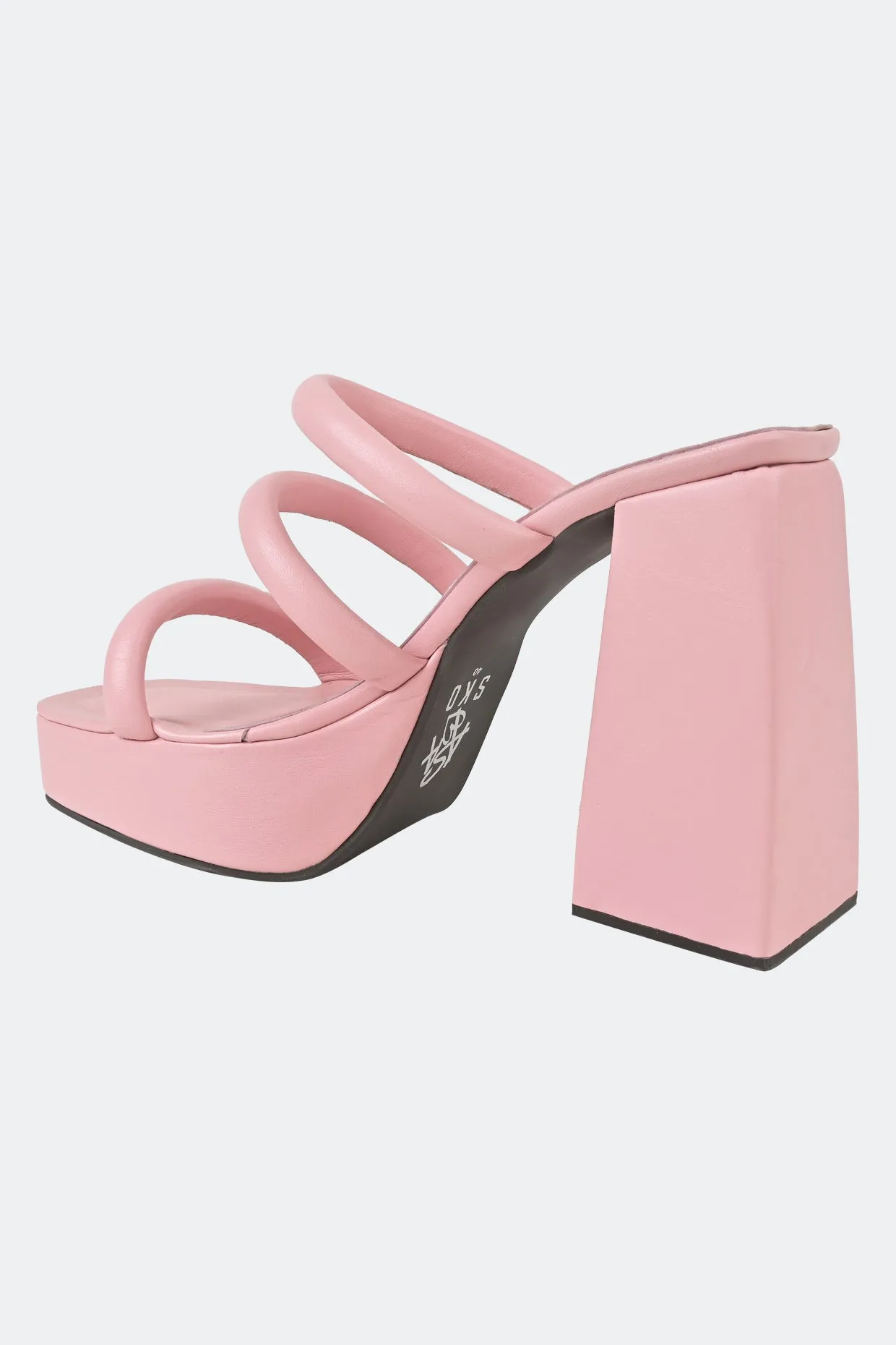 Pink Three Strap Platform For Women