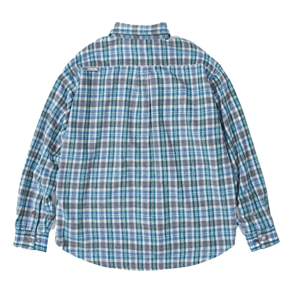 PUBLISH CHECK SHIRT-BLUE