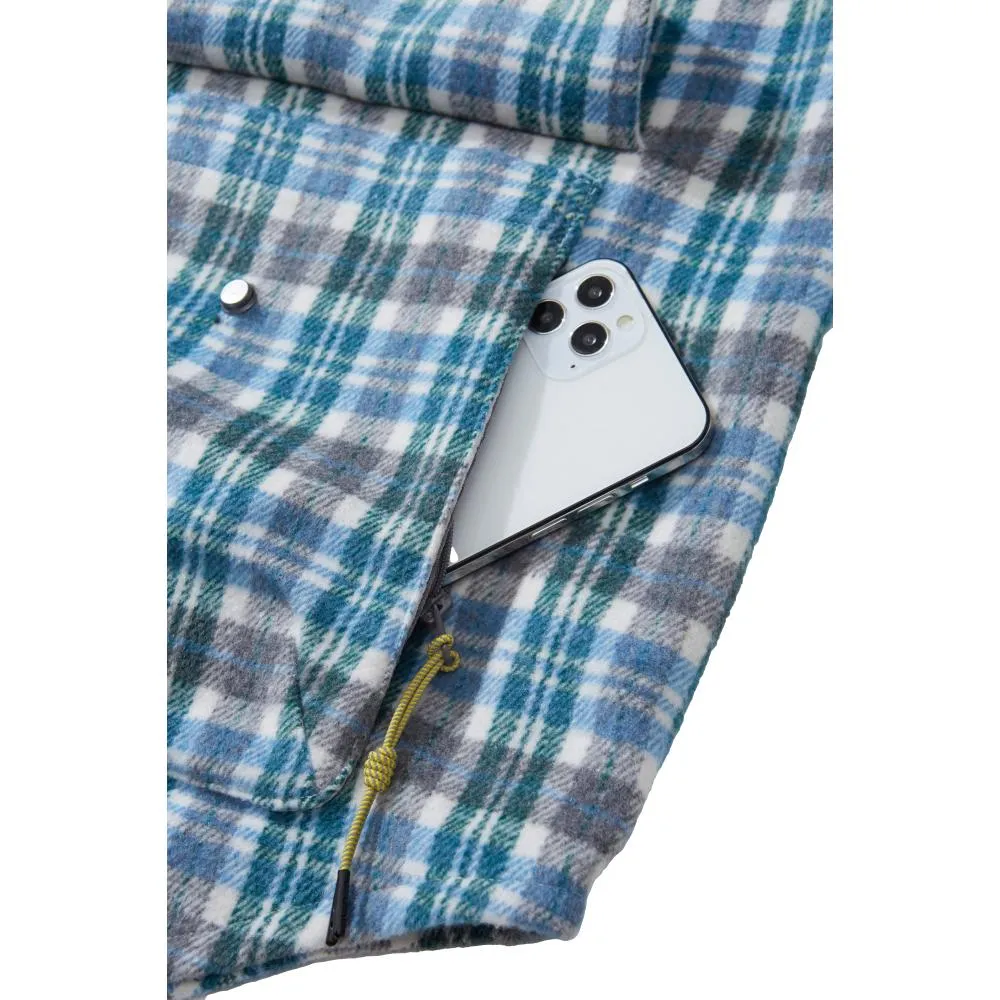 PUBLISH CHECK SHIRT-BLUE