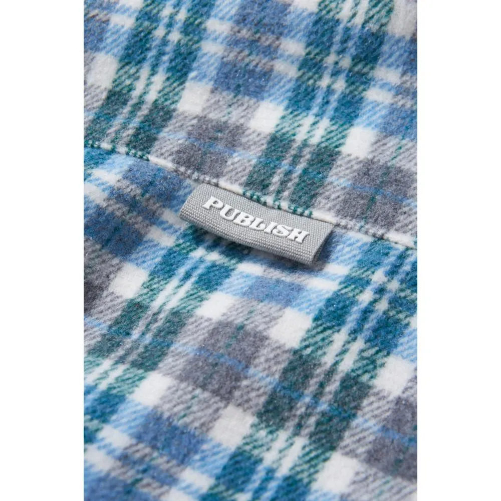 PUBLISH CHECK SHIRT-BLUE