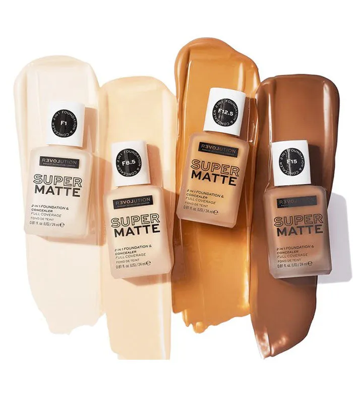 Revolution Relove - Base de maquillaje Super Matte - F15