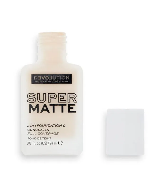 Revolution Relove - Base de maquillaje Super Matte - F1