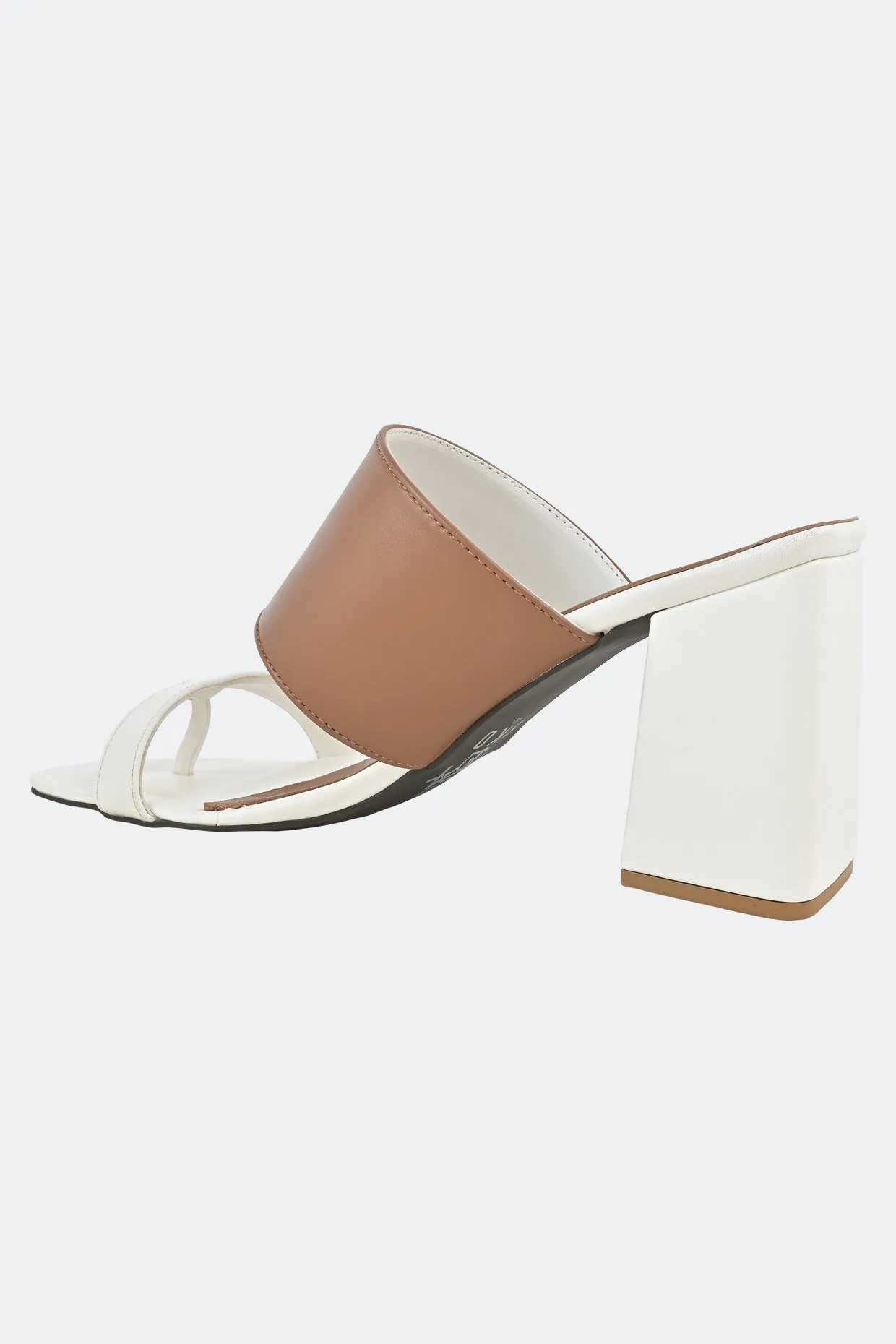 Rosa Tan/White Heels For Women