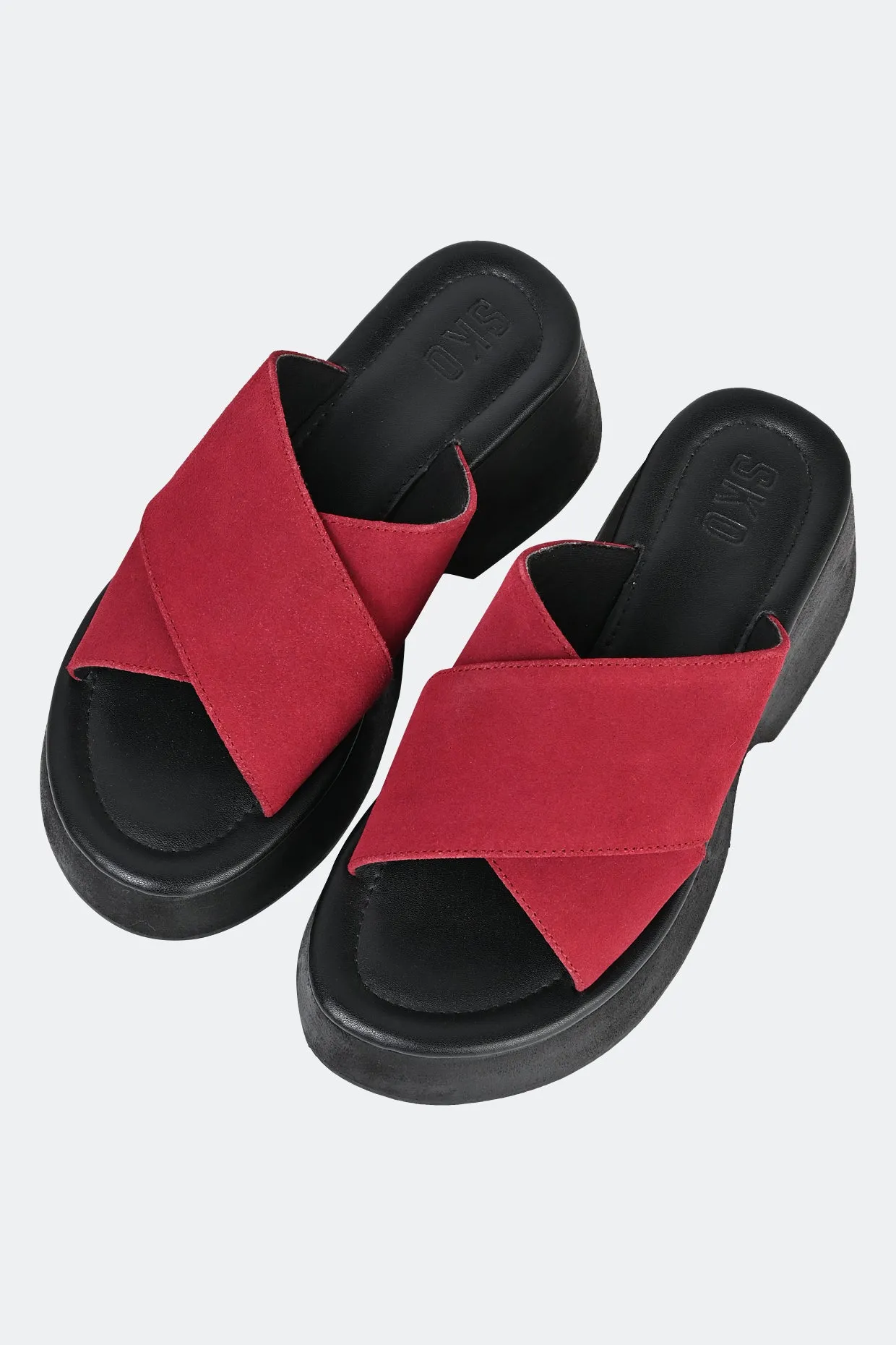 Siena Platforms in Red For Women