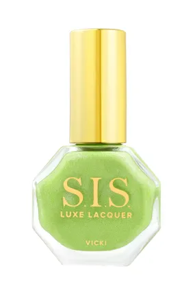 S.I.S LUXE LACQUER - VICKI - LIME GREEN