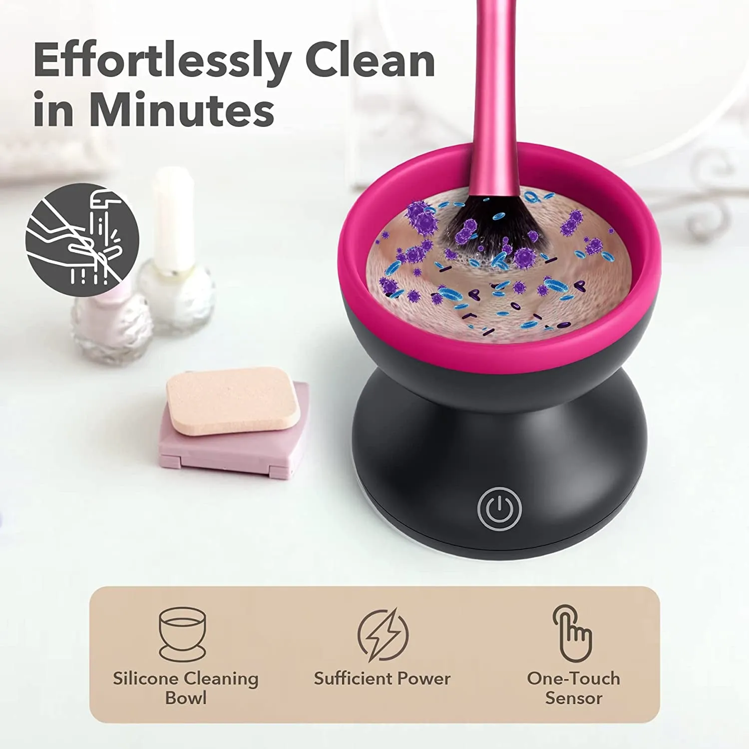 Spring Electric Makeup Brush Cleaner Machine