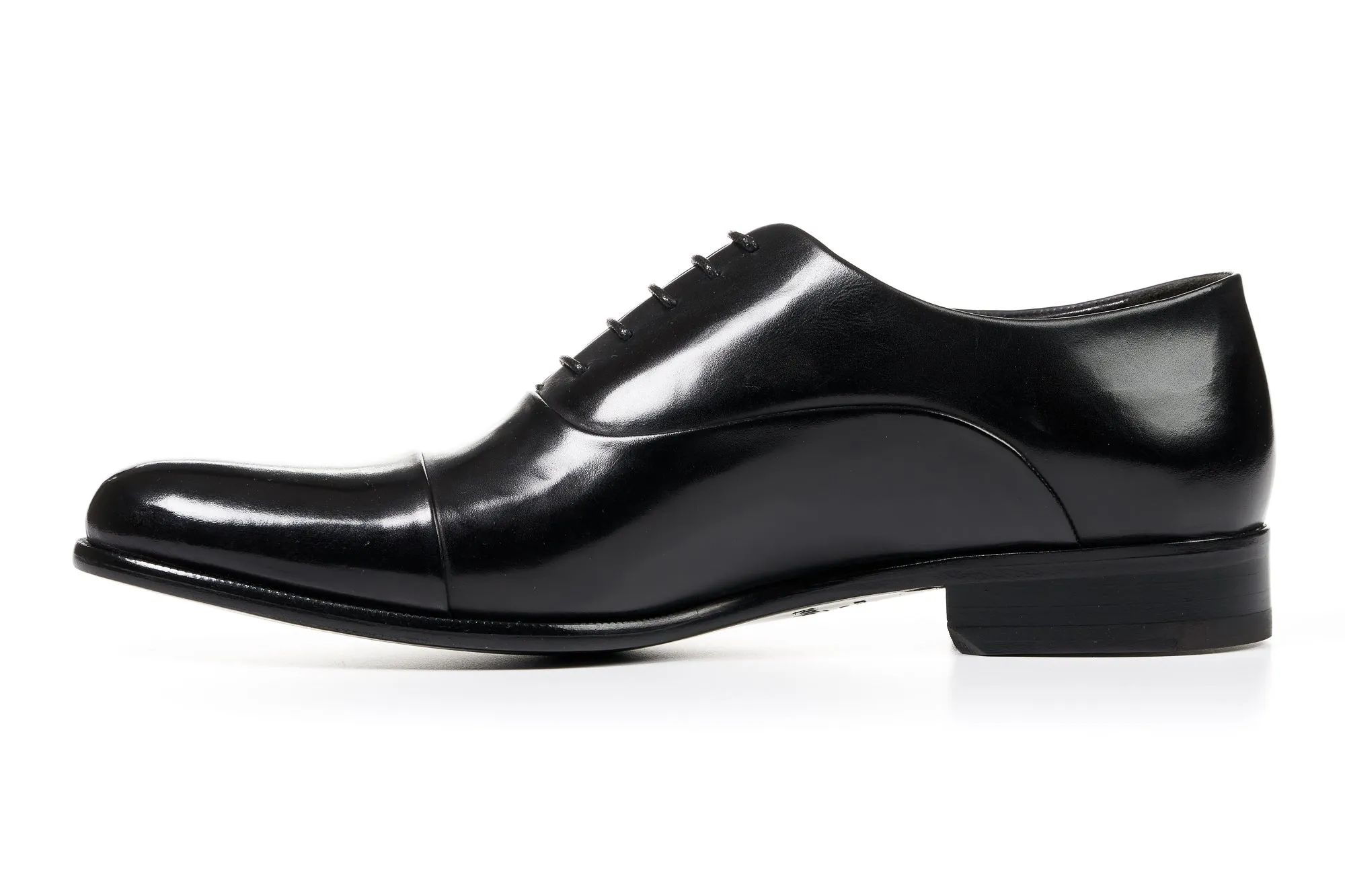 The Cagney Cap-Toe Oxford - Nero